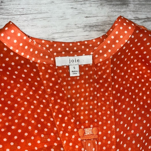 JOIE Orange Top Size Small - Picture 2 of 2